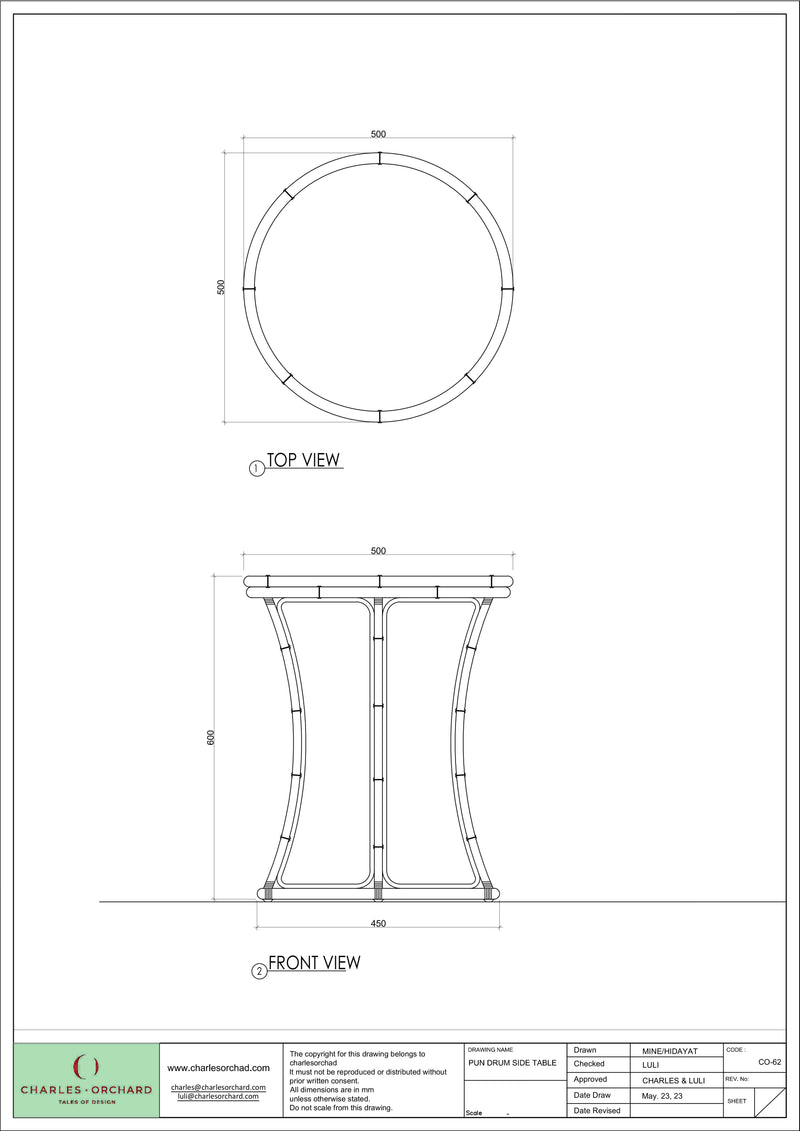 Pun Drum Side Table